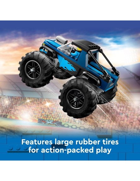 LEGO Ciudad Camión Monstruo Azul 60402 - Juguete Todo Terreno