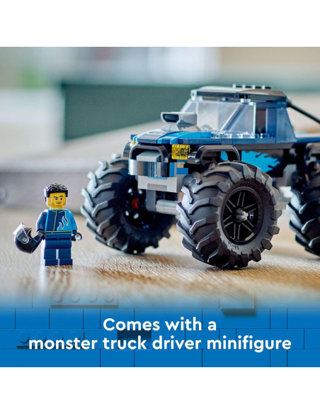LEGO Ciudad Camión Monstruo Azul 60402 - Juguete Todo Terreno