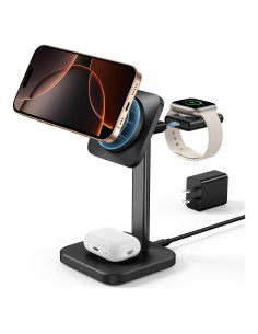Cargador Inalámbrico 3 en 1 ESR para Apple - Negro