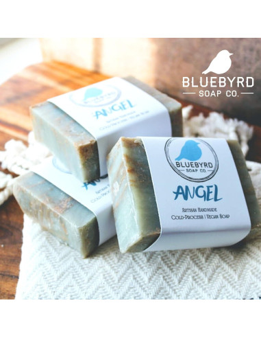 Barra de Jabón Natural Bluebyrd Soap Co. para Niños - Fragancia Ángel