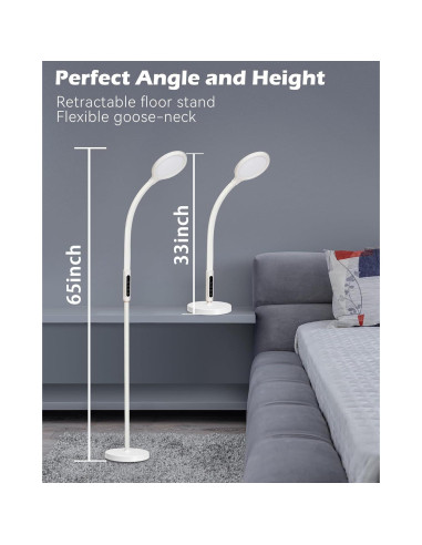 Lámpara de Terapia de Luz Aoife 11000 Lux Control Remoto