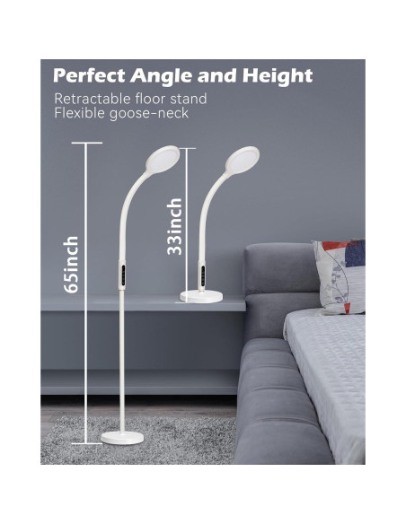 Lámpara de Terapia de Luz Aoife 11000 Lux Control Remoto