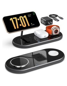 Estación de Carga 3 en 1 OKFLYMAN para iPhone y Apple Watch