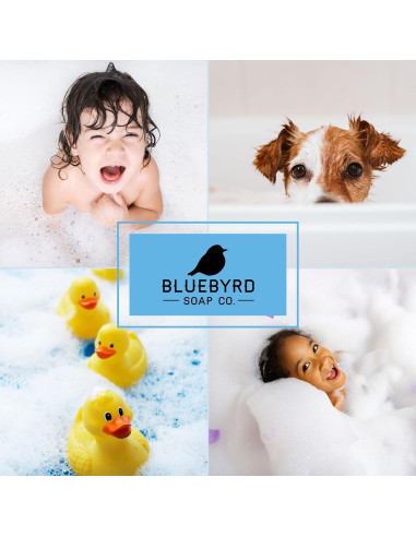 Barra de Jabón Natural Bluebyrd Soap Co. para Niños - Fragancia Ángel