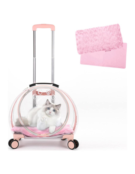 Transportador para mascotas TripleHare G400 Rosa 44.5x30x39.9cm