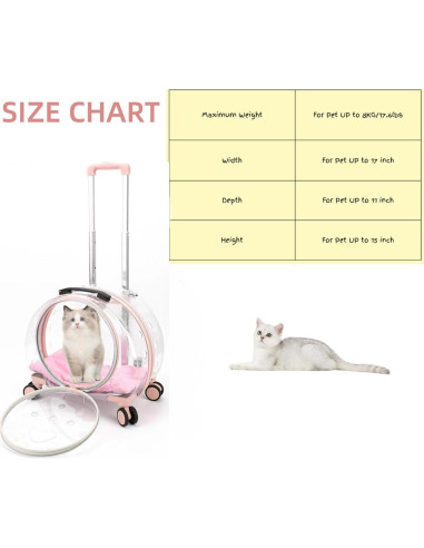 Transportador para mascotas TripleHare G400 Rosa 44.5x30x39.9cm