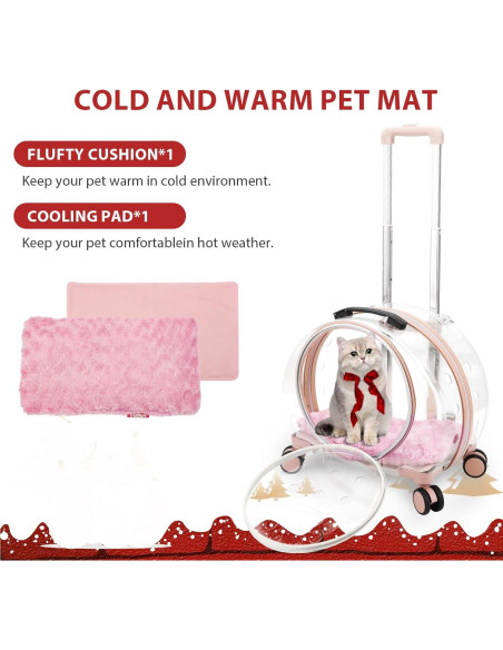 Transportador para mascotas TripleHare G400 Rosa 44.5x30x39.9cm