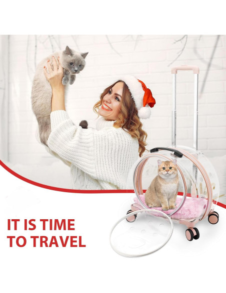 Transportador para mascotas TripleHare G400 Rosa 44.5x30x39.9cm