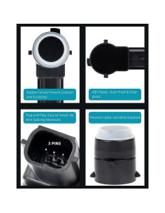 4 Sensores de Estacionamiento PDC LLPTA para Jeep y Dodge 2