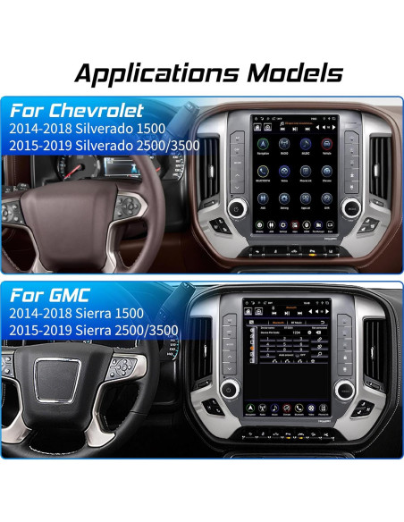 Estéreo LinksWell Gen5 para GMC Silverado 2014-2018 30 cm