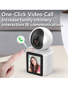 Cámara Inteligente Genérico 1080P con Pantalla HD 7 cm 2