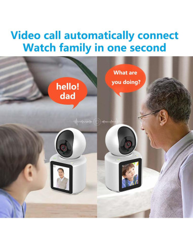 Cámara Inteligente Genérico 1080P con Pantalla HD 7 cm