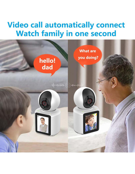 Cámara Inteligente Genérico 1080P con Pantalla HD 7 cm