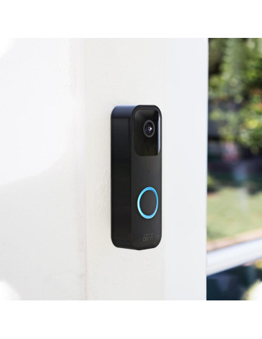 Placa de Respaldo para Timbre Blink - Negro, Fácil Instalación