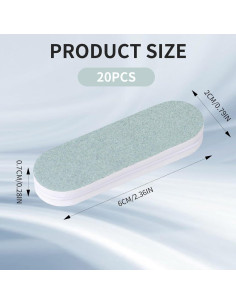 20 Piezas Barra de Pulido MOZEAT LENS 5.9x1.9cm Doble Cara 2