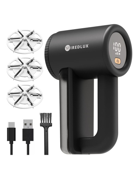 Afeitadora de tela WiredLux FS-9955A 3 velocidades USB