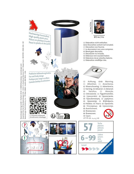 Portalápices 3D Harry Potter Ravensburger - Rompecabezas 54 Piezas