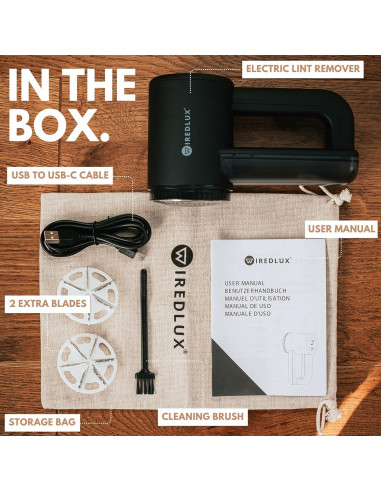 Afeitadora de tela WiredLux FS-9955A 3 velocidades USB