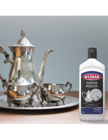 Limpiador y Pulidor de Plata Weiman - 236 ml - Libre de Amoníaco