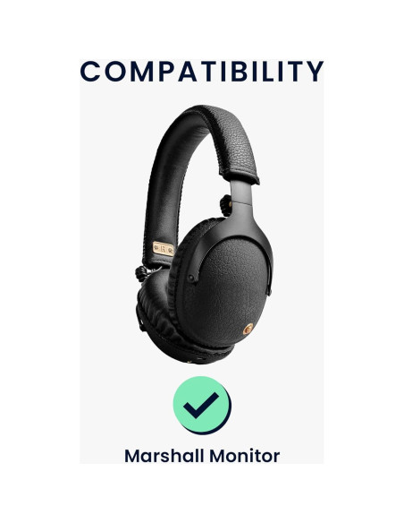 Almohadillas para Auriculares KW-Mobile Marshall Monitor - Negro