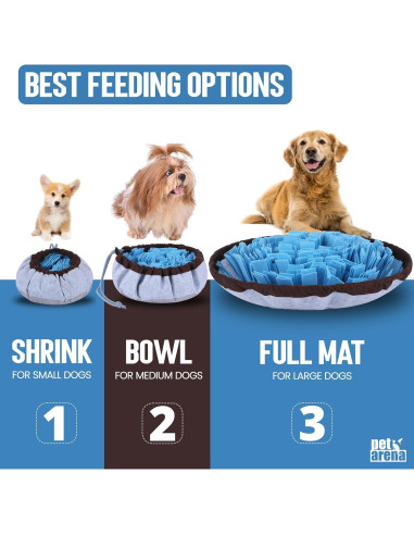 Alfombra de Olfato para Perros PET ARENA 50x50cm Azul