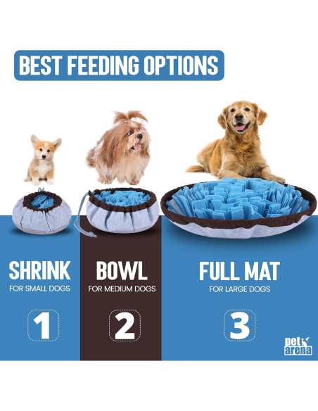 Alfombra de Olfato para Perros PET ARENA 50x50cm Azul