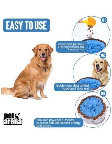 Alfombra de Olfato para Perros PET ARENA 50x50cm Azul