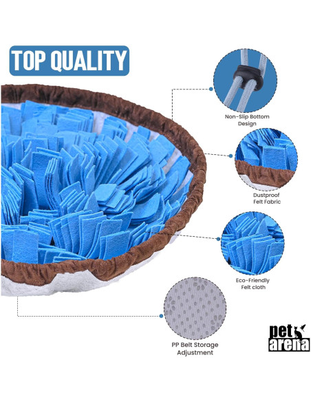 Alfombra de Olfato para Perros PET ARENA 50x50cm Azul