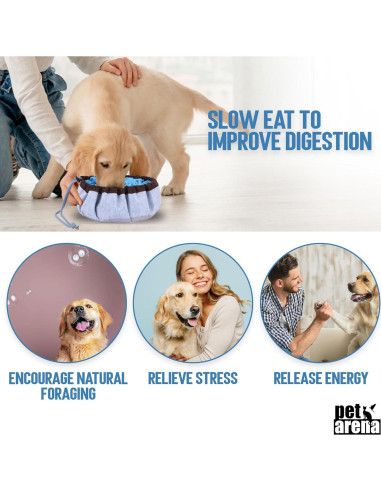 Alfombra de Olfato para Perros PET ARENA 50x50cm Azul