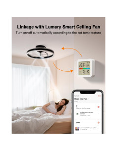 Termómetro Higrómetro Inteligente Lumary L-THS0A1 WiFi Bluetooth 2