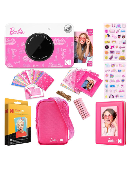 Cámara Digital Instantánea Kodak x Barbie 5MP Bundle Regalo