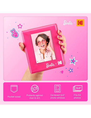 Cámara Digital Instantánea Kodak x Barbie 5MP Bundle Regalo