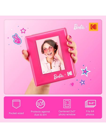 Cámara Digital Instantánea Kodak x Barbie 5MP Bundle Regalo