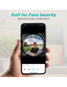 Timbre de Video Inalámbrico BOTSLAB R810 5MP 360 Wi-Fi 2