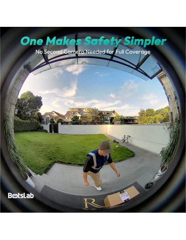 Timbre de Video Inalámbrico BOTSLAB R810 5MP 360 Wi-Fi