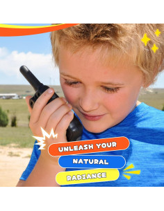 Walkie Talkies WisHouse M8 Recargables para Niños 3 Paquete 2