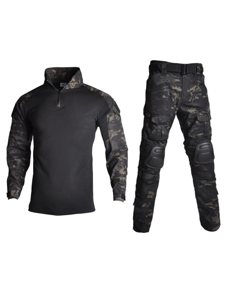 Traje Táctico Militar Lilychan Hombre Camisa y Pantalones