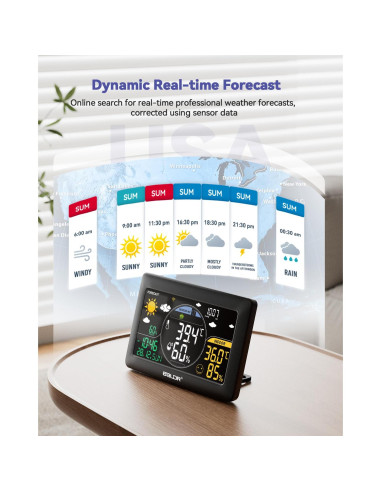 Estación Meteorológica WiFi BALDR con 3 Sensores y Pantalla 7.5"