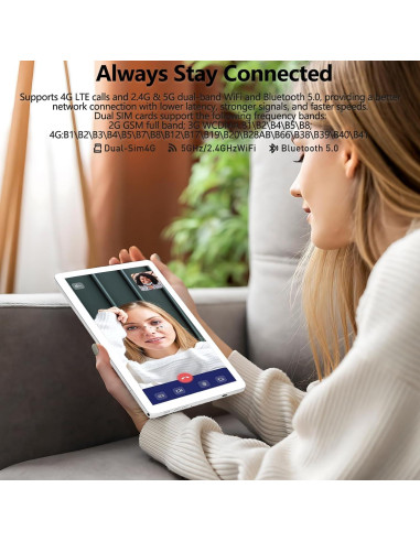 Tableta EITOMIN 10" Android 14 Octa-Core 14GB RAM 128GB