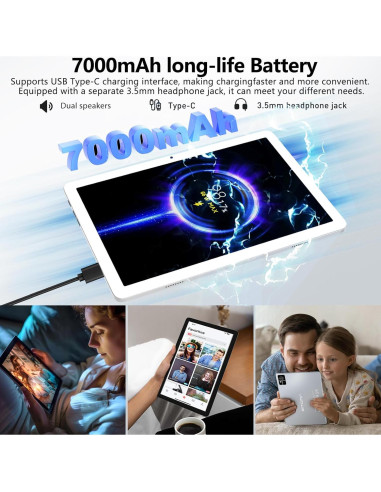 Tableta EITOMIN 10" Android 14 Octa-Core 14GB RAM 128GB