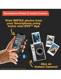 Cámara Instantánea Híbrida Fujifilm Instax Mini EVO Negra 2