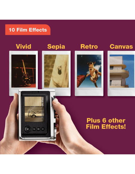 Cámara Instantánea Híbrida Fujifilm Instax Mini EVO Negra