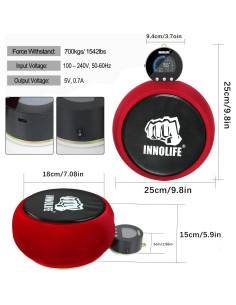 Dinamómetro de Boxeo INNOLIFE con Almohadilla 700kg 2