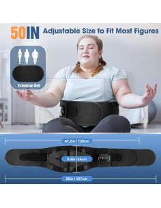 Almohadilla Térmica Inalámbrica WOLOYHEATIE con Masaje 120cm 2