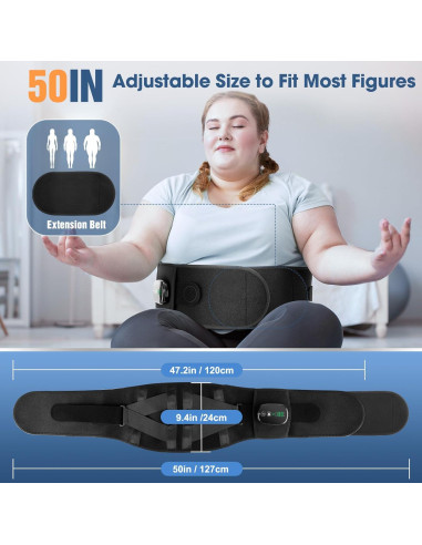 Almohadilla Térmica Inalámbrica WOLOYHEATIE con Masaje 120cm