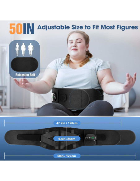 Almohadilla Térmica Inalámbrica WOLOYHEATIE con Masaje 120cm