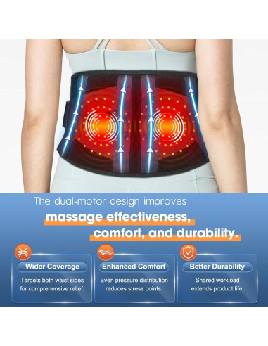 Almohadilla Térmica Inalámbrica WOLOYHEATIE con Masaje 120cm