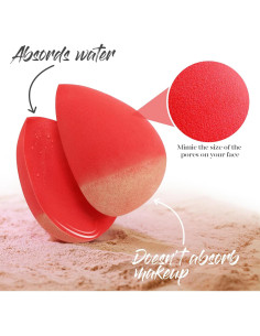 Set de 5 Esponjas de Maquillaje BEAKEY Sin Látex 2