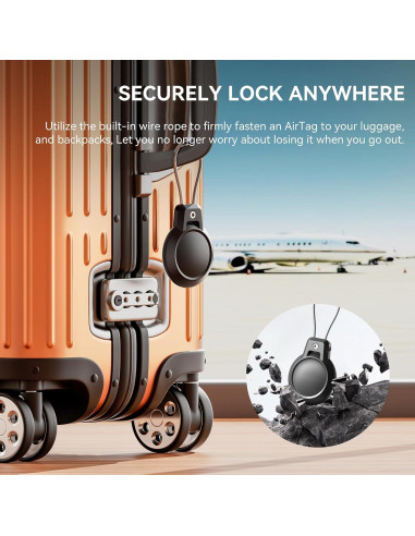 Soporte AirTag Gitfos impermeable - Paquete de 4 fundas