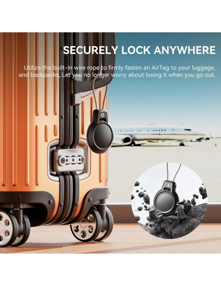 Soporte AirTag Gitfos impermeable - Paquete de 4 fundas